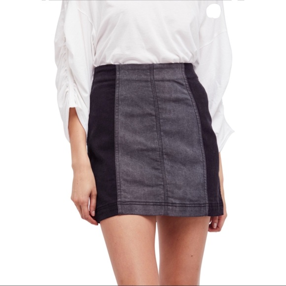 Free People Dresses & Skirts - NEW Free People Denim Jean Mini Skirt Size  12